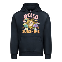 Navy hello sunshine Urban Hoodie - MaliasSmallBusiness