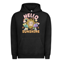 Pigment Black hello sunshine Urban Hoodie - MaliasSmallBusiness