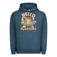 Pigment Midnight Navy hello sunshine Urban Hoodie - MaliasSmallBusiness