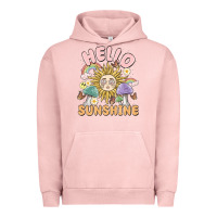 Pigment Salmon hello sunshine Urban Hoodie - MaliasSmallBusiness