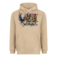 Mushroom american woman Heavyweight Hoodie - CowhideDigitalArt