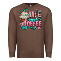 Chestnut life happens coffee  helps Premium Sweatshirt - AdoDesignShop