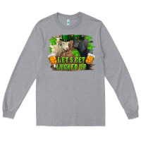 Heather Grey lets get lucked up charolais and black angus bull Long Sleeve Tee - RanaPortraitStore