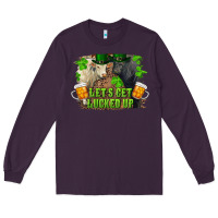 Plum lets get lucked up charolais and black angus bull Long Sleeve Tee - RanaPortraitStore