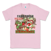 Bubblegum Pink farm fresh strawberries Classic Tee - Zillion Design Studio