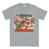 Heather Grey farm fresh strawberries Classic Tee - Zillion Design Studio