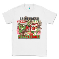 White farm fresh strawberries Classic Tee - Zillion Design Studio