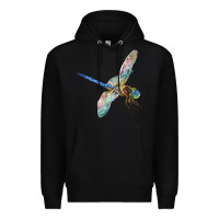 Black Dragon Fly Premium Hoodie - LillyAllenDesigns