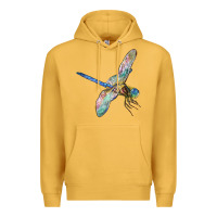 Mustard Dragon Fly Premium Hoodie - LillyAllenDesigns