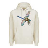 Oatmeal Heather Dragon Fly Premium Hoodie - LillyAllenDesigns