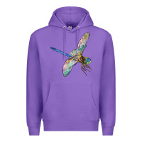 Purple Dragon Fly Premium Hoodie - LillyAllenDesigns