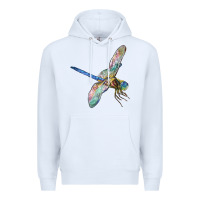 White Dragon Fly Premium Hoodie - LillyAllenDesigns