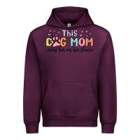 Mauve Wine this dog mom wears her heart on her sleeve Urban Hoodie - MaliasSmallBusiness