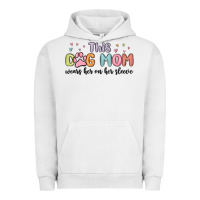 Pigment Lunar Rock this dog mom wears her heart on her sleeve Urban Hoodie - MaliasSmallBusiness
