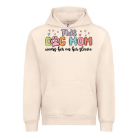 Sandshell this dog mom wears her heart on her sleeve Urban Hoodie - MaliasSmallBusiness