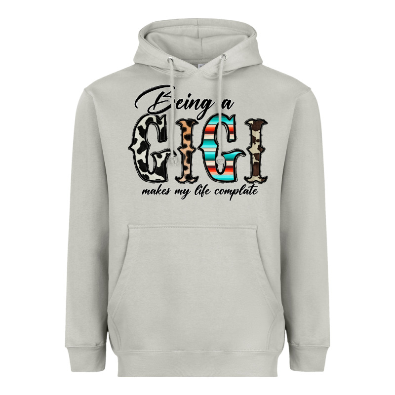 Being A Gigi Makes My Life Complate Heavyweight Hoodie by CowhideDigitalArt | Teevron