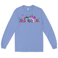 Colony Blue stitch coffee cups libbey glass Long Sleeve Tee - AdoDesignShop