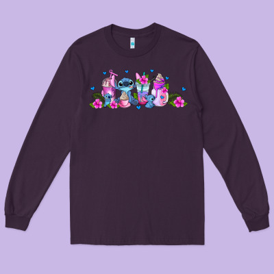 Stitch Coffee Cups Libbey Glass Long Sleeve Tee Designed By Adodesignshop
