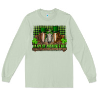 Happy St. Patricks Day Horses With Leprechaun Long Sleeve Tee | Teevron
