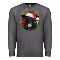 Charcoal Heather christmas black angus Premium Sweatshirt - JahusDesignShop