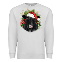 Dove Grey christmas black angus Premium Sweatshirt - JahusDesignShop