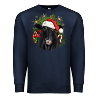 Christmas Black Angus Premium Sweatshirt | Teevron