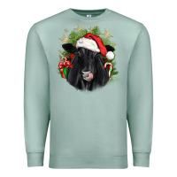 Seafoam christmas black angus Premium Sweatshirt - JahusDesignShop