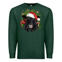 Sports Green christmas black angus Premium Sweatshirt - JahusDesignShop