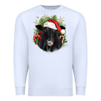 White christmas black angus Premium Sweatshirt - JahusDesignShop