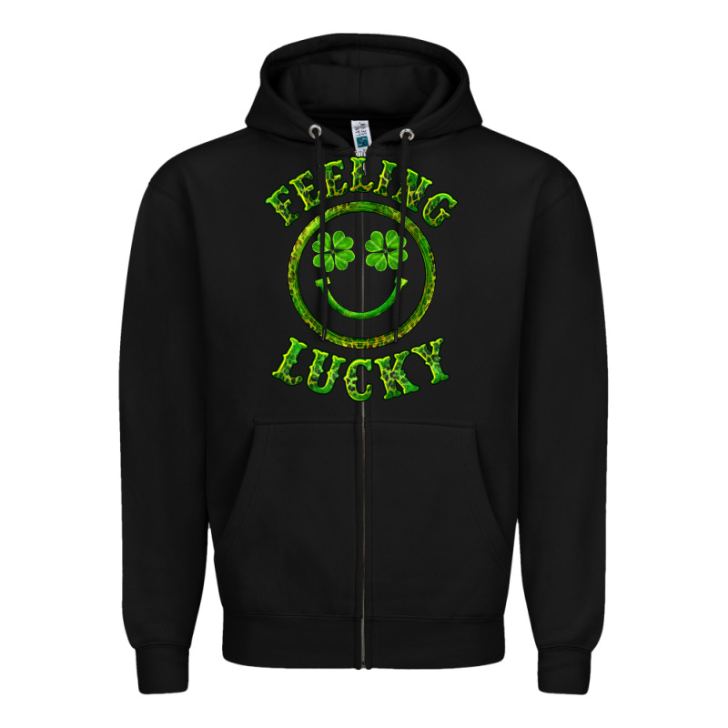 Feeling Lucky With Leopard Zipper Hoodie by RanaPortraitStore | Teevron