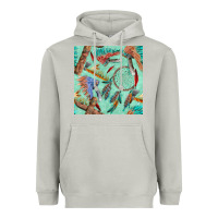 Moon Dust pipe tomahawk dreamcatcher headdress seamless patt Heavyweight Hoodie - FaDigitalArtStudio