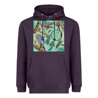 Plum pipe tomahawk dreamcatcher headdress seamless patt Heavyweight Hoodie - FaDigitalArtStudio