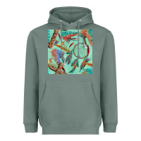 Sage pipe tomahawk dreamcatcher headdress seamless patt Heavyweight Hoodie - FaDigitalArtStudio