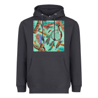 Smoke pipe tomahawk dreamcatcher headdress seamless patt Heavyweight Hoodie - FaDigitalArtStudio