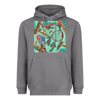 Storm pipe tomahawk dreamcatcher headdress seamless patt Heavyweight Hoodie - FaDigitalArtStudio