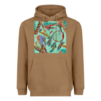 Toasted Coconut pipe tomahawk dreamcatcher headdress seamless patt Heavyweight Hoodie - FaDigitalArtStudio
