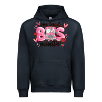 Navy one loved bus monitor Urban Hoodie - MaliasSmallBusiness