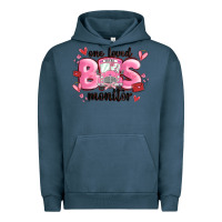 Pigment Midnight Navy one loved bus monitor Urban Hoodie - MaliasSmallBusiness