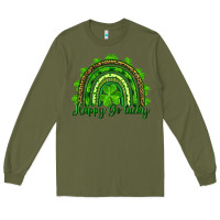 Army Green st. patricks day happy go lucky Long Sleeve Tee - RanaPortraitStore