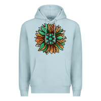 Blue Mist thanksgiving fall sunflower Premium Hoodie - Jasminsmagicworld