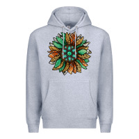 Heather Grey thanksgiving fall sunflower Premium Hoodie - Jasminsmagicworld