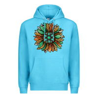 Ocean Blue thanksgiving fall sunflower Premium Hoodie - Jasminsmagicworld