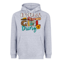 Heather Grey baseball it's a girl thing Heavyweight Hoodie - HRA Design Shop