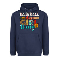 Navy baseball it's a girl thing Heavyweight Hoodie - HRA Design Shop