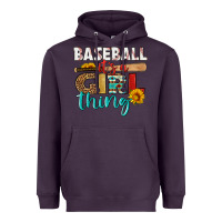 Plum baseball it's a girl thing Heavyweight Hoodie - HRA Design Shop