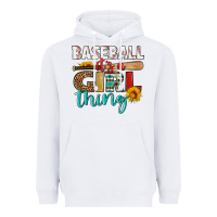 White baseball it's a girl thing Heavyweight Hoodie - HRA Design Shop