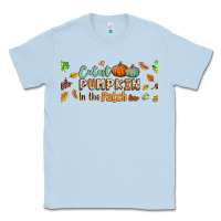 Dusty Blue cutest pumpkin in the patch lebbey glass Classic Tee - BundleAndBundleShop