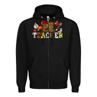 Black physical education teacher Zipper Hoodie - texasbilliewilder