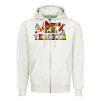 Oatmeal Heather physical education teacher Zipper Hoodie - texasbilliewilder