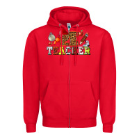 Red physical education teacher Zipper Hoodie - texasbilliewilder